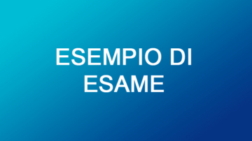 Esempio Esame TEA - AELP